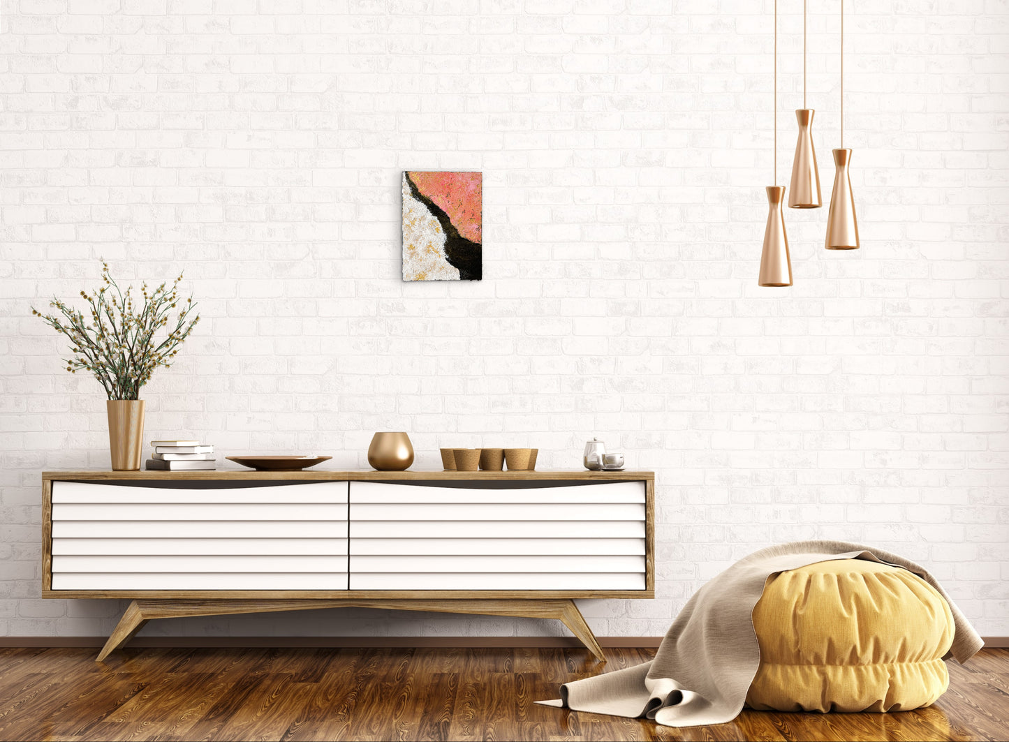 【Shopify限定】F4 抽象画 アクリル画 「琳」 | Rin – Abstract Acrylic Painting Inspired by Ogata Kōrin