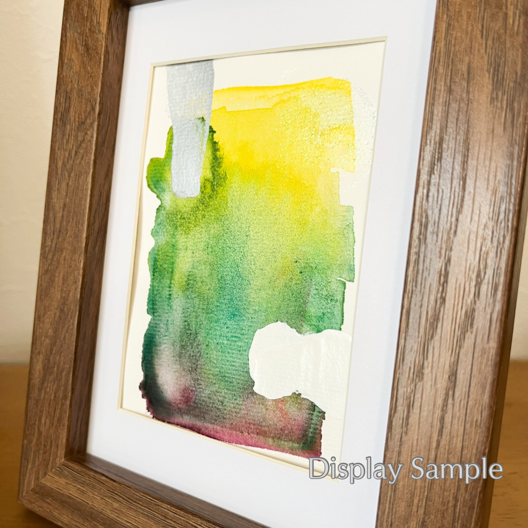【集めよう!】ハガキサイズ 水彩 抽象画 「さざなみの音」(4枚から選択) | 【Let’s Collect! 】 Postcard-size Watercolor Abstract Painting (Choose 4)