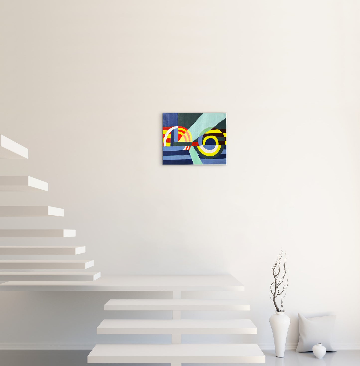 【受注制作品】F6 ジクレー複製画「神戸:時の記憶」(キュビズム神戸三部作 ) | 【Made-to-Order 】Giclée Print "Memory Of Time" (Cubism Kobe Trilogy)