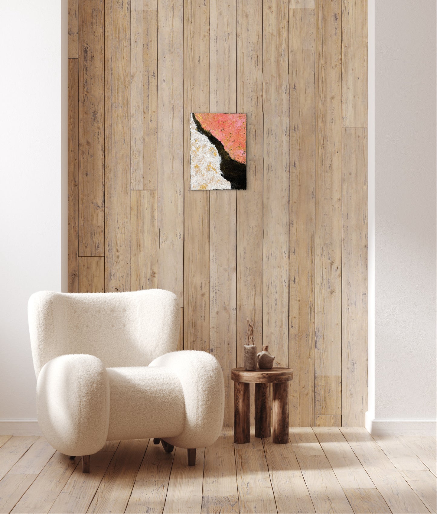 【Shopify限定】F4 抽象画 アクリル画 「琳」 | Rin – Abstract Acrylic Painting Inspired by Ogata Kōrin
