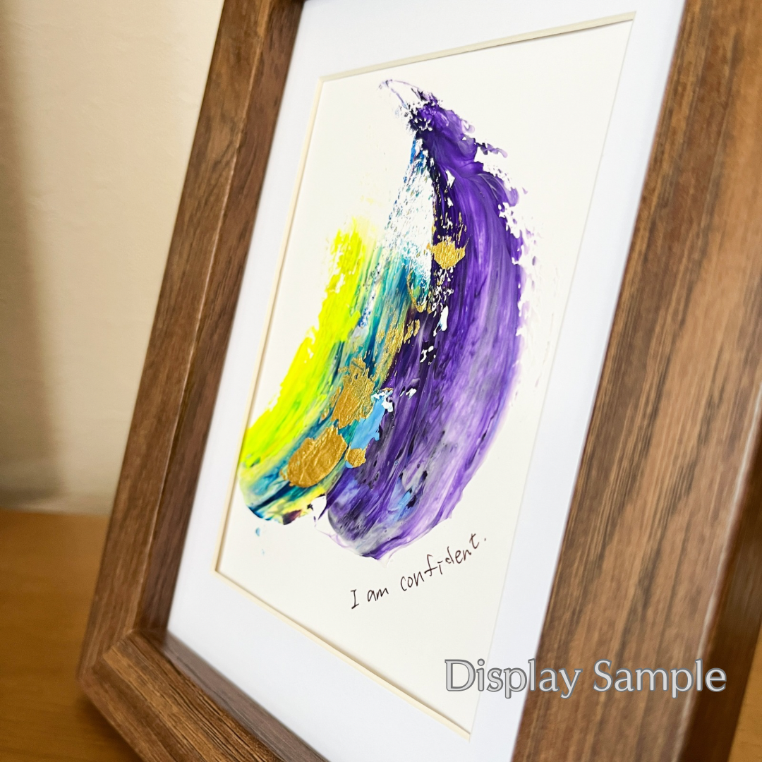 【集めよう!】ハガキサイズ 抽象画 アクリル絵の具 「海の記憶」(5枚から選択) | 【Let’s Collect! 】 Postcard-size Acrylic Abstract Painting (Choose 5)