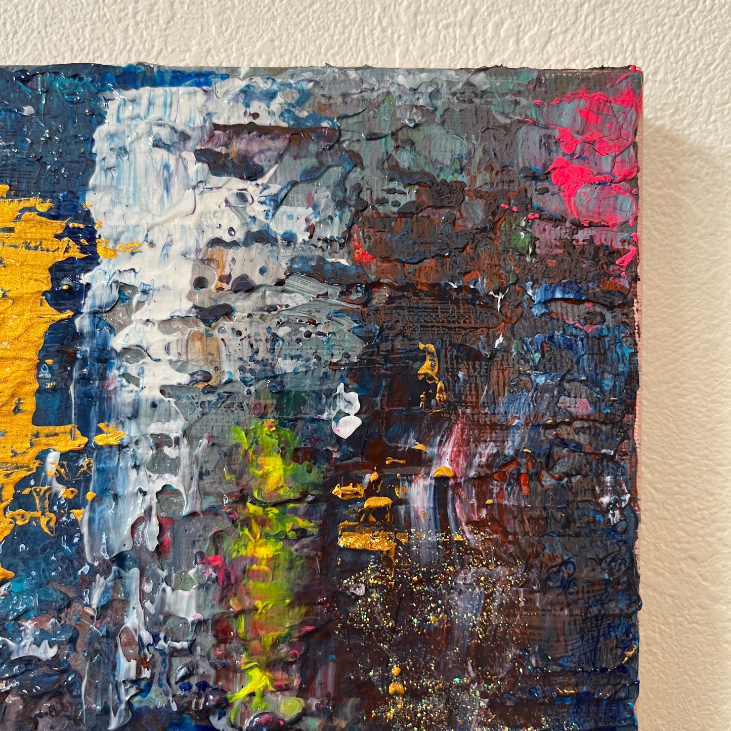 抽象画 アクリル画 「渚」SM | Nagisa – Richter-Inspired Ocean Abstract Painting