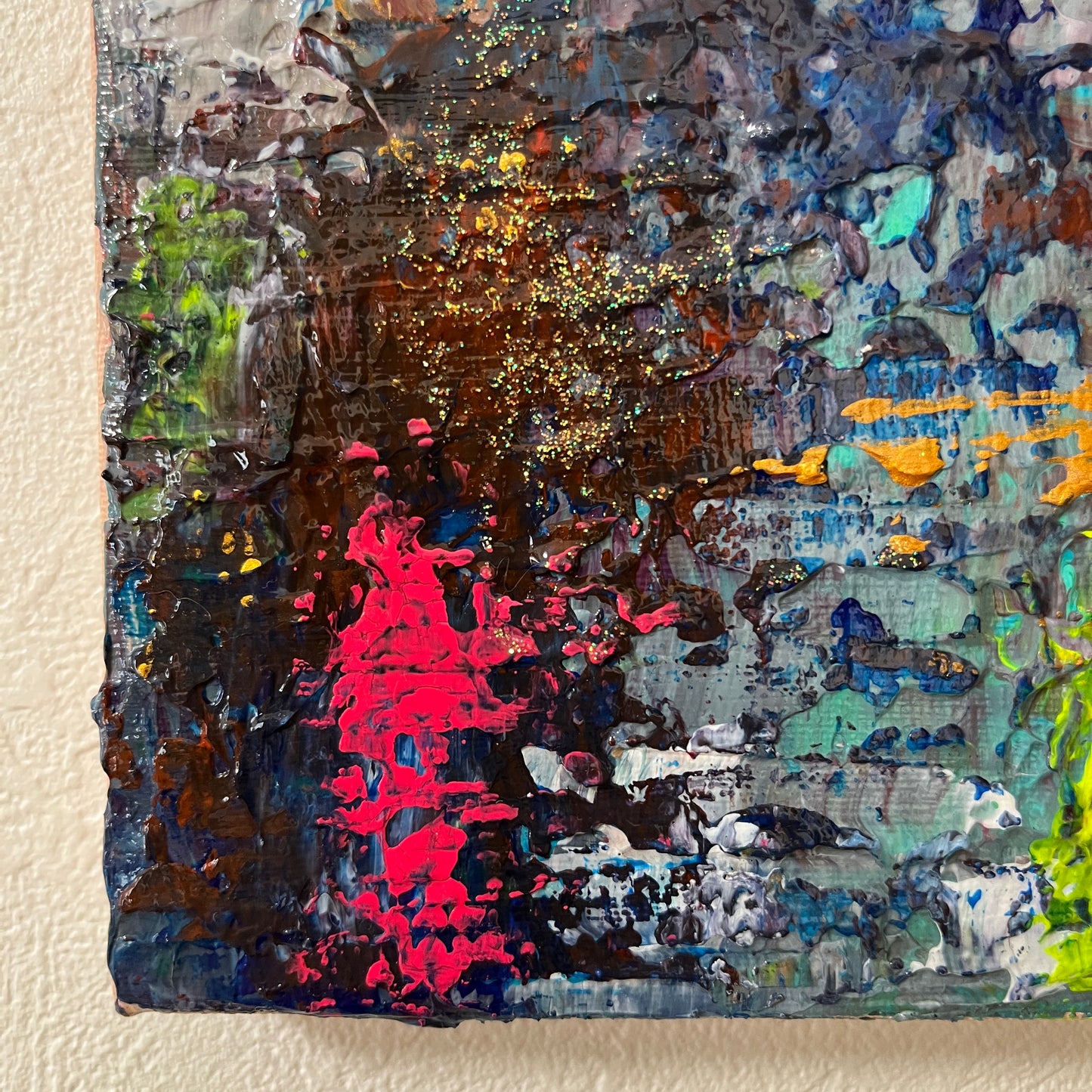 抽象画 アクリル画 「渚」SM | Nagisa – Richter-Inspired Ocean Abstract Painting