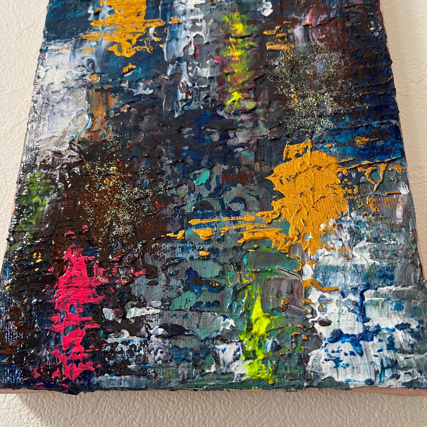 抽象画 アクリル画 「渚」SM | Nagisa – Richter-Inspired Ocean Abstract Painting