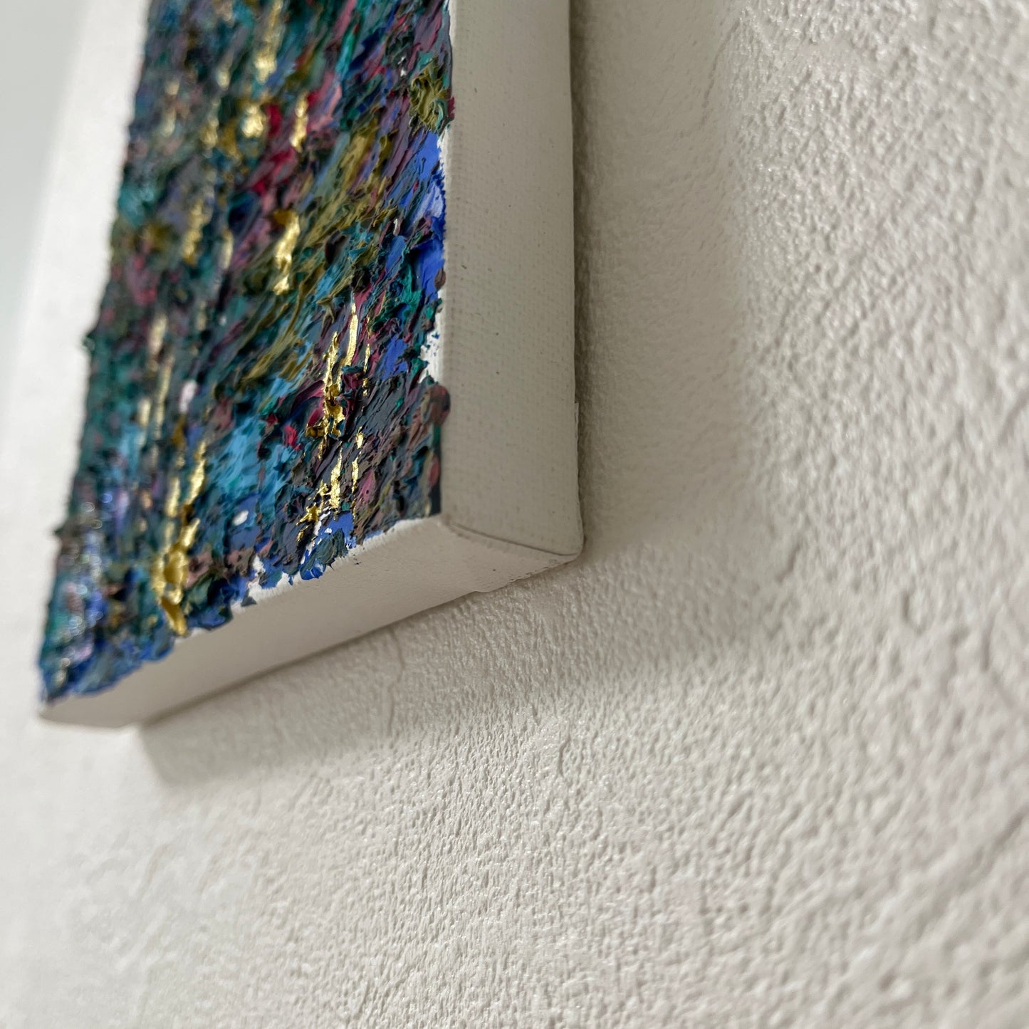 【Shopify限定】0号 遊 アクリル抽象画 テクスチャーアート【ハイライン】|【Small Canvas】Asobi Textured Marble Acrylic Painting (Highline Series)