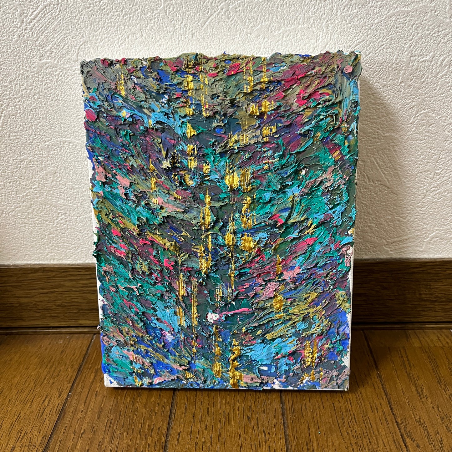 【Shopify限定】0号 遊 アクリル抽象画 テクスチャーアート【ハイライン】|【Small Canvas】Asobi Textured Marble Acrylic Painting (Highline Series)