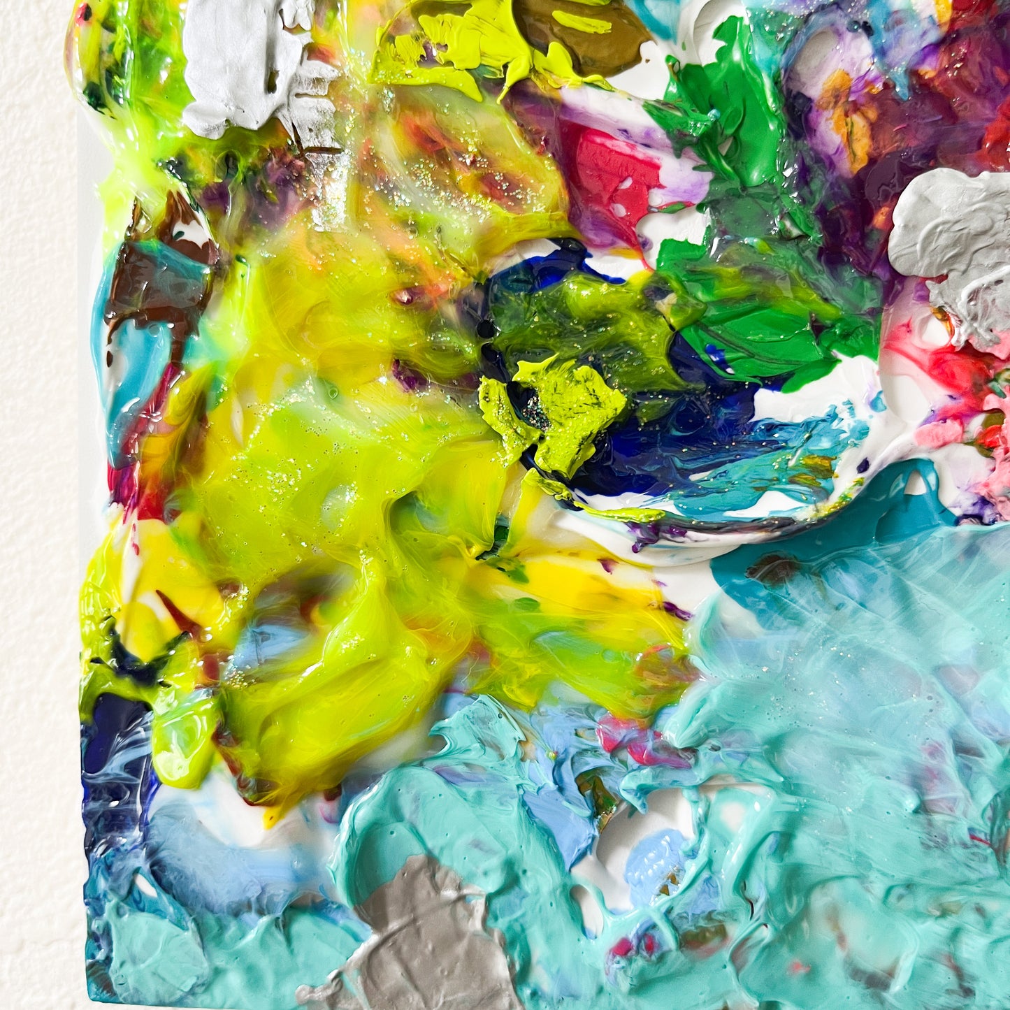 【Shopify限定】0号 ぬる ジェリー抽象画 【ハイライン】|【Small Canvas】Nuru Gel Textured Abstract Painting Acrylic Painting (Highline Series)