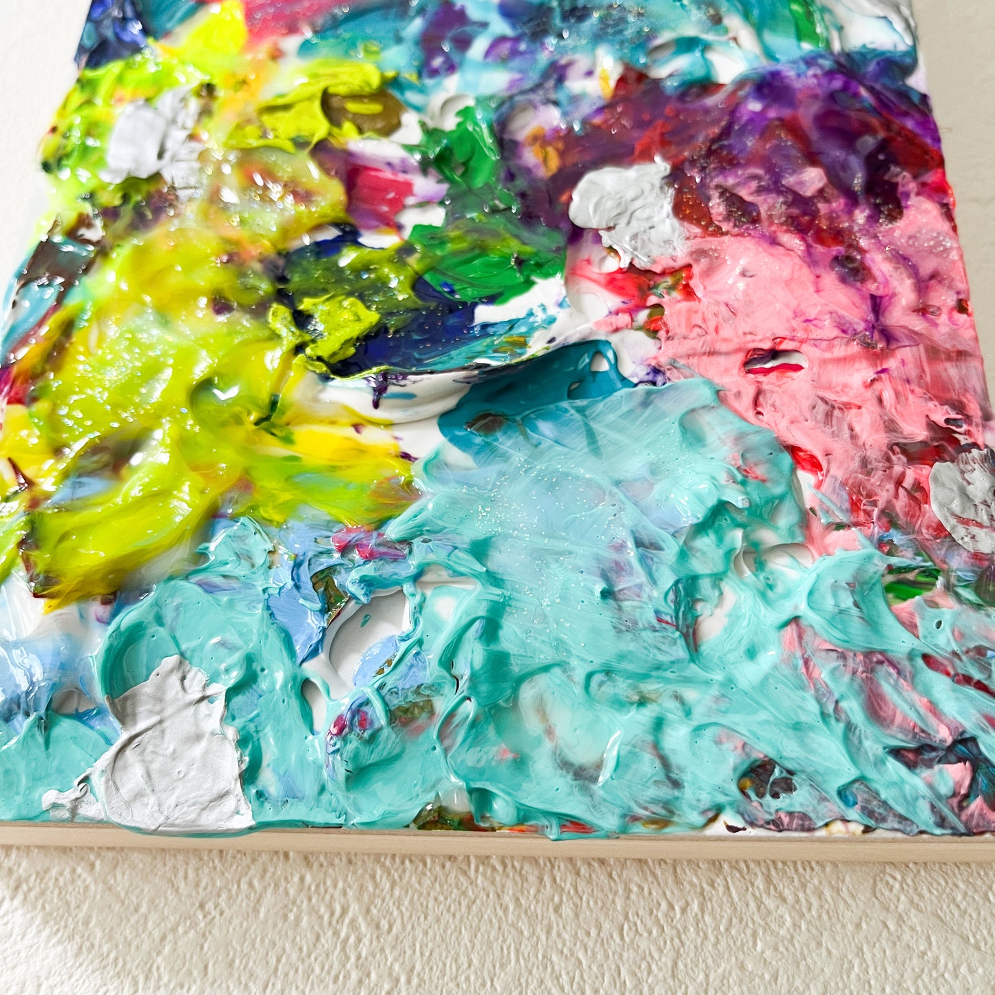【Shopify限定】0号 ぬる ジェリー抽象画 【ハイライン】|【Small Canvas】Nuru Gel Textured Abstract Painting Acrylic Painting (Highline Series)