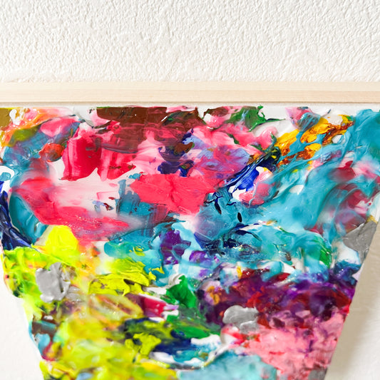 【Shopify限定】0号 ぬる ジェリー抽象画 【ハイライン】|【Small Canvas】Nuru Gel Textured Abstract Painting Acrylic Painting (Highline Series)