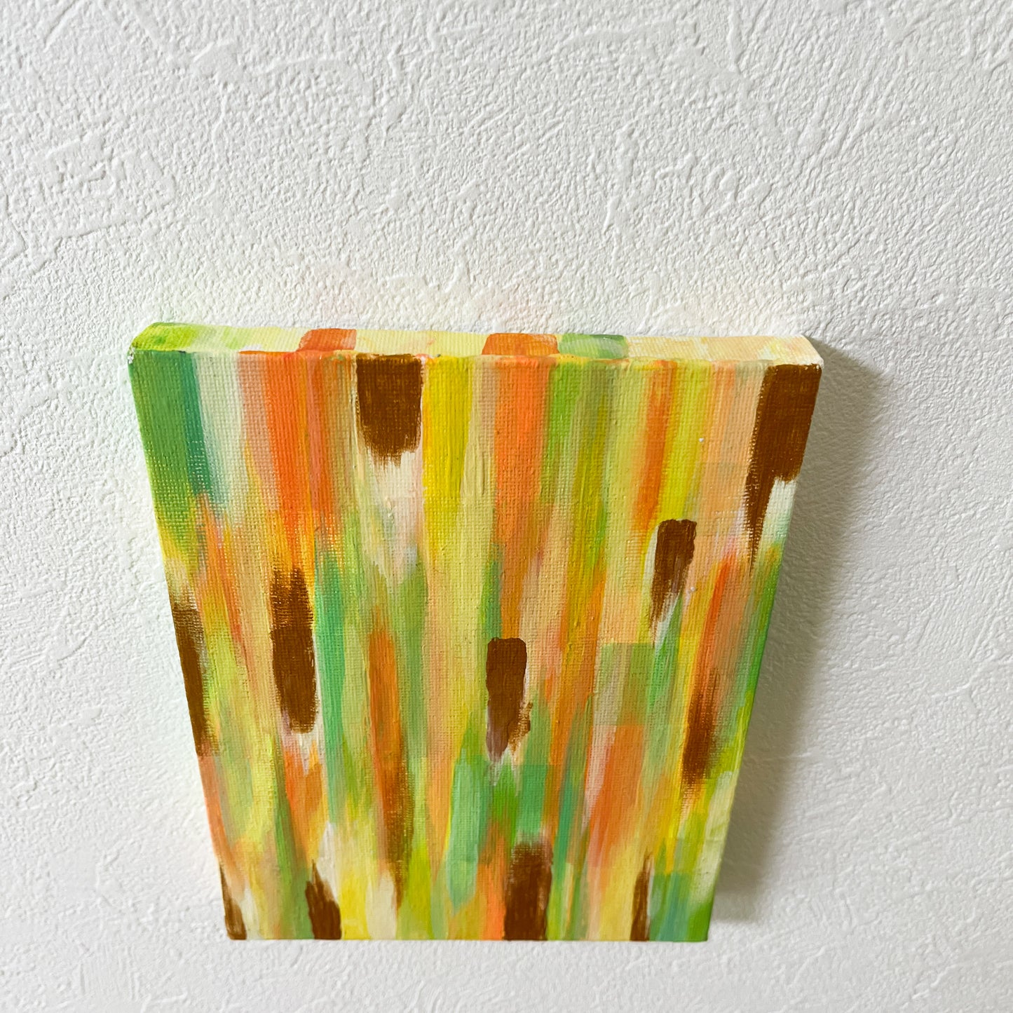 0号 ミニキャンバスアート 黄色 | Colorful Mini Canvas Art – Yellow
