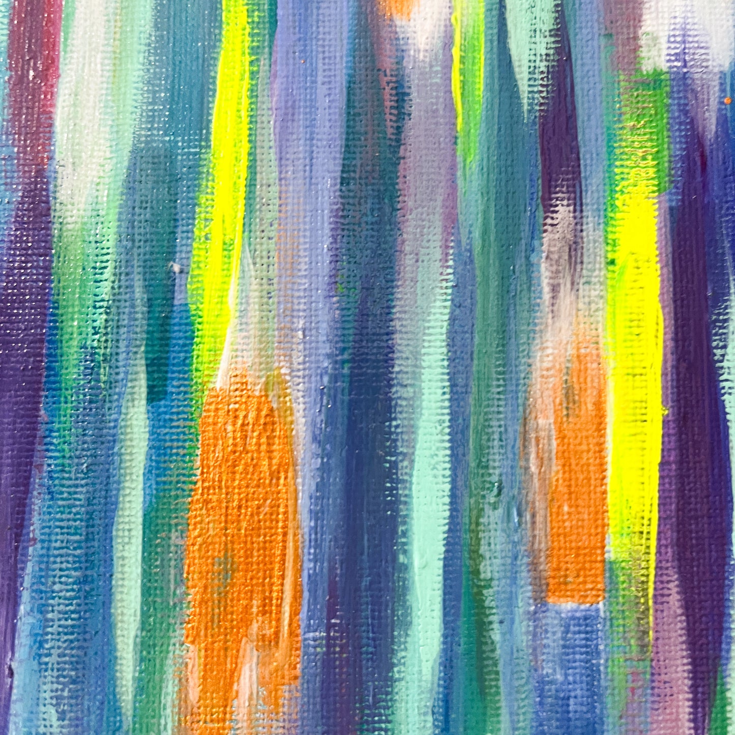 0号 カラフルミニキャンバスアート ブルー | Colorful Mini Canvas Art – Blue