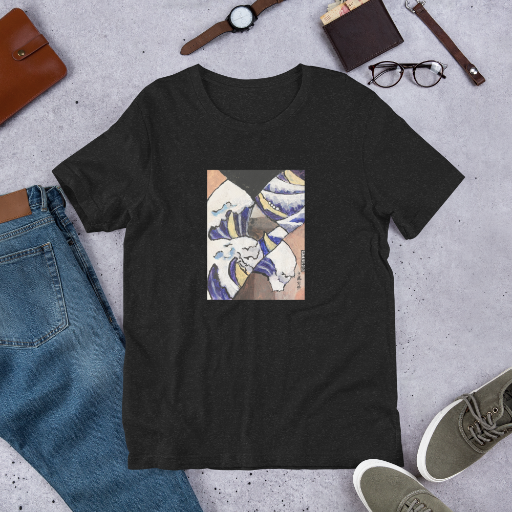 【受注生産】キュビズム浮世絵Tシャツ | Cubist Ukiyo-e T-Shirt (Unisex)
