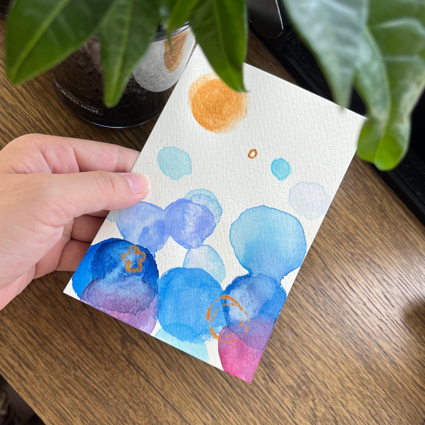 境界との対話 02 ポストカード 4枚セット｜Abstract Watercolor Set (4 pcs) [Free Shipping]