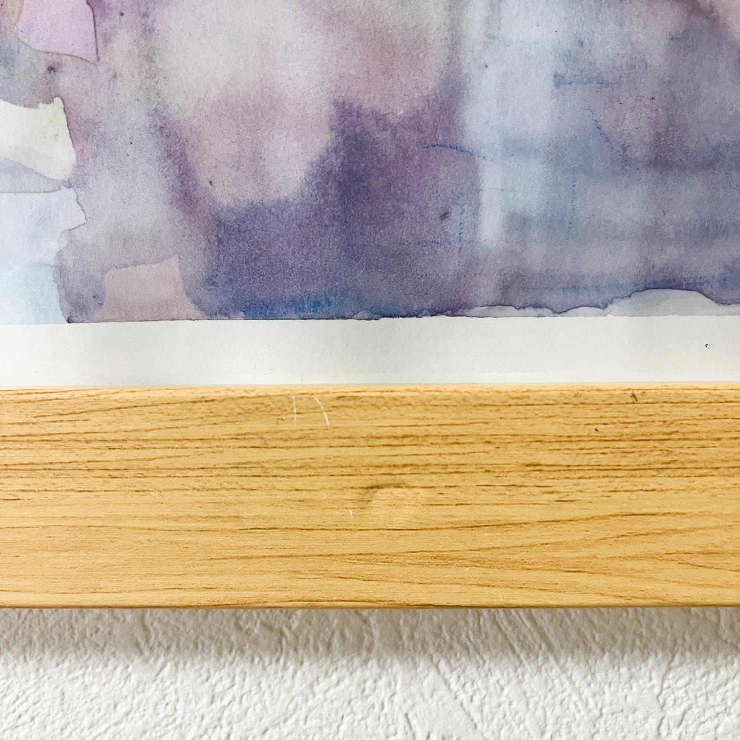 "Dream Fragments" #01 Watercolor Abstract Painting A4 Size Kent Paper Framed