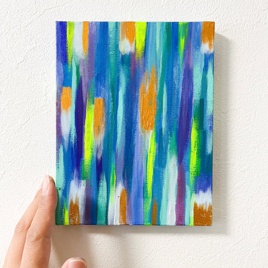 0号 カラフルミニキャンバスアート ブルー | Colorful Mini Canvas Art – Blue