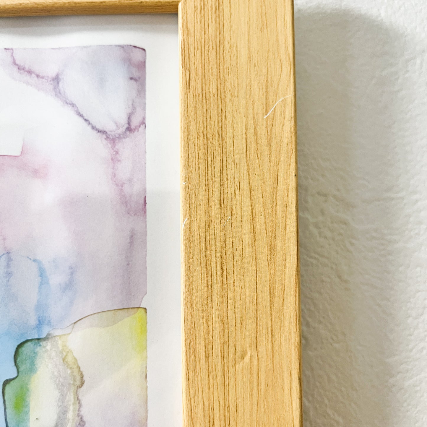 "Dream Fragments" #01 Watercolor Abstract Painting A4 Size Kent Paper Framed