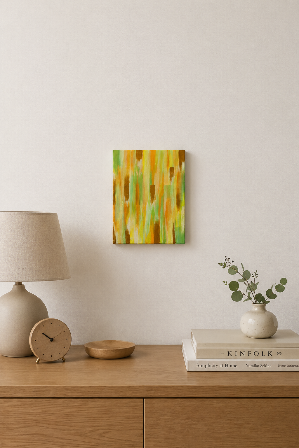 Colorful Mini Canvas Art, Yellow Gradient, Size 0