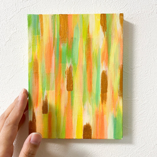 0号 ミニキャンバスアート 黄色 | Colorful Mini Canvas Art – Yellow
