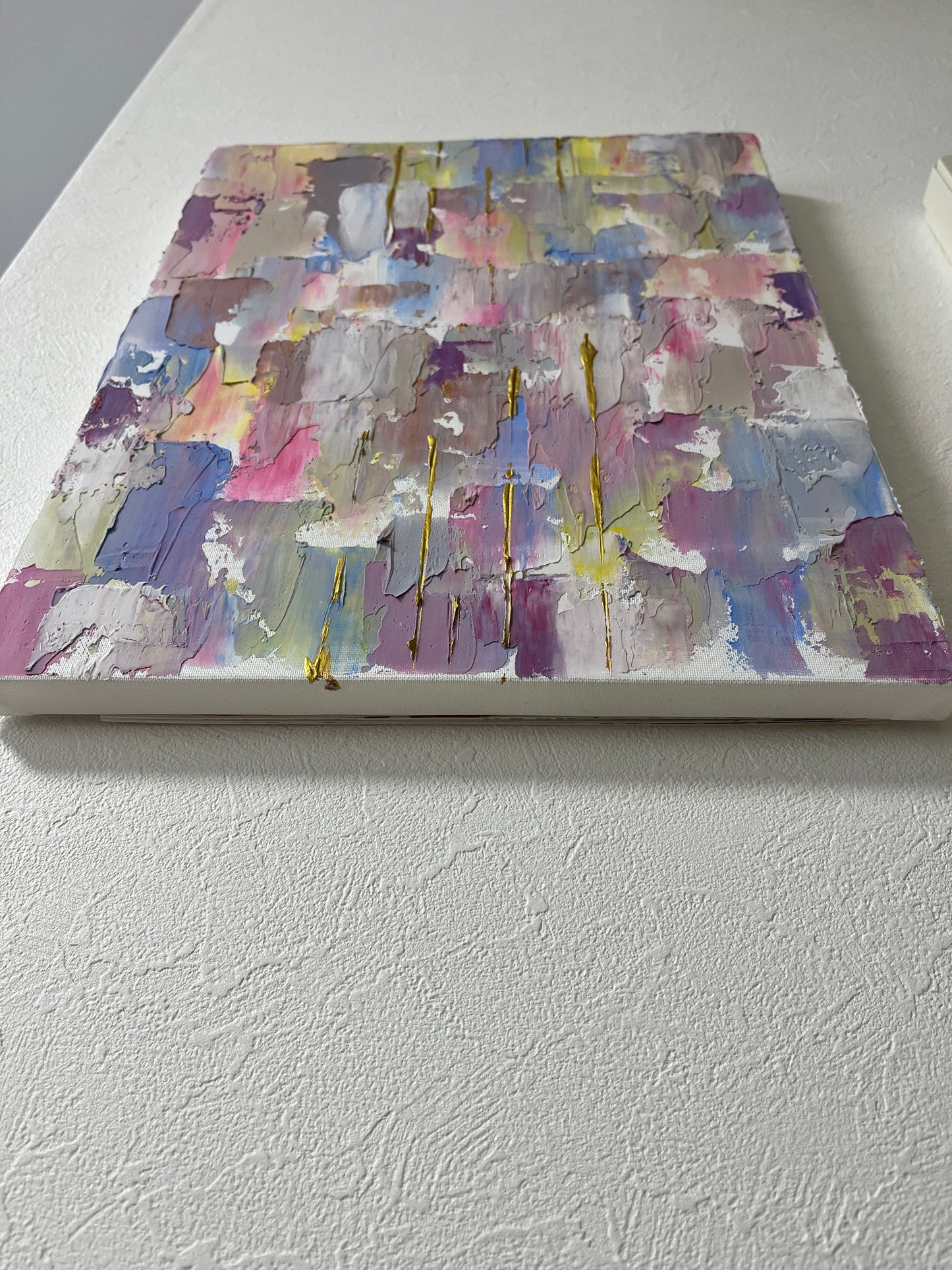 「夢の中で」抽象画 テクスチャーアート F6