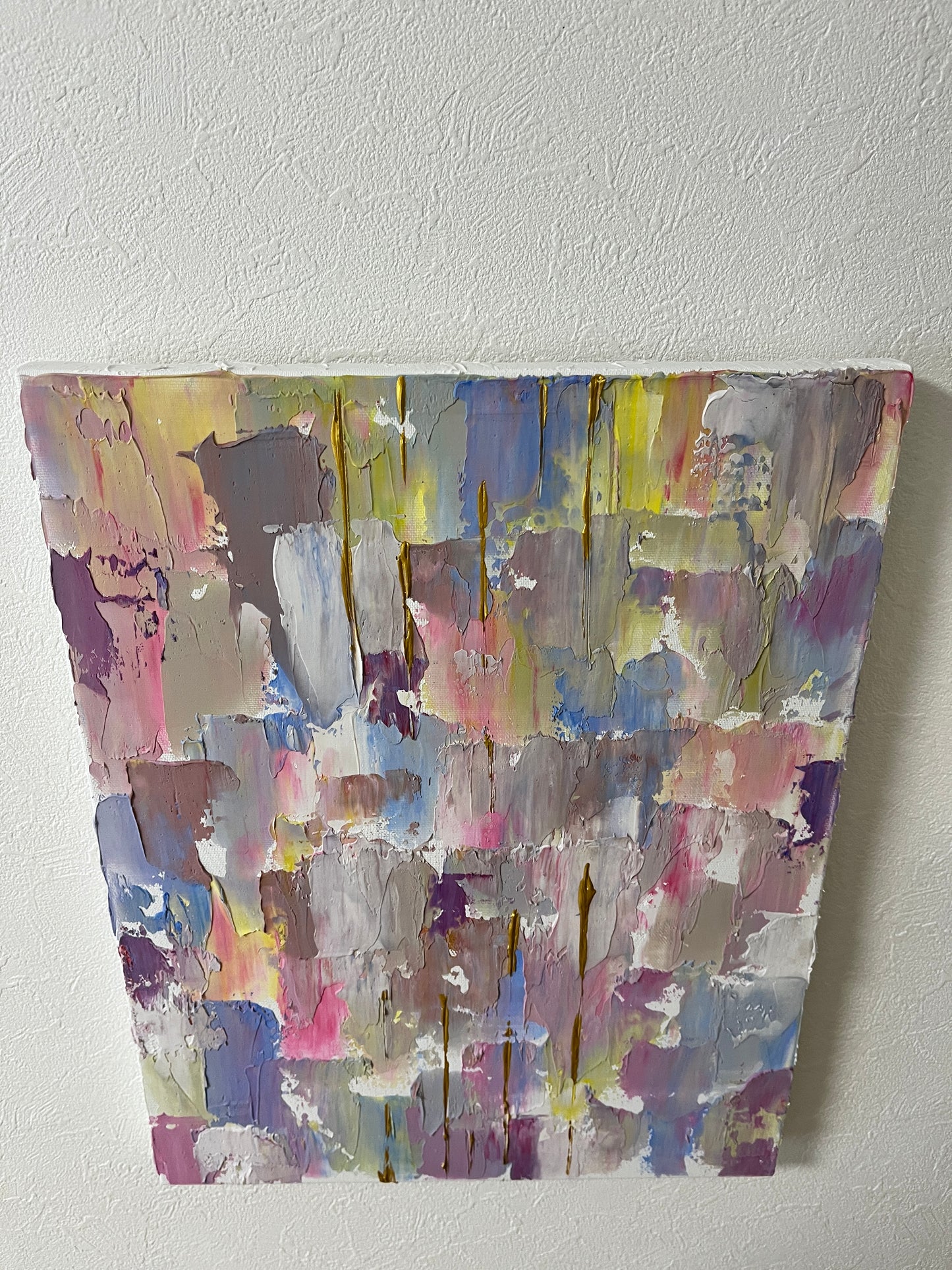 「夢の中で」抽象画 テクスチャーアート F6