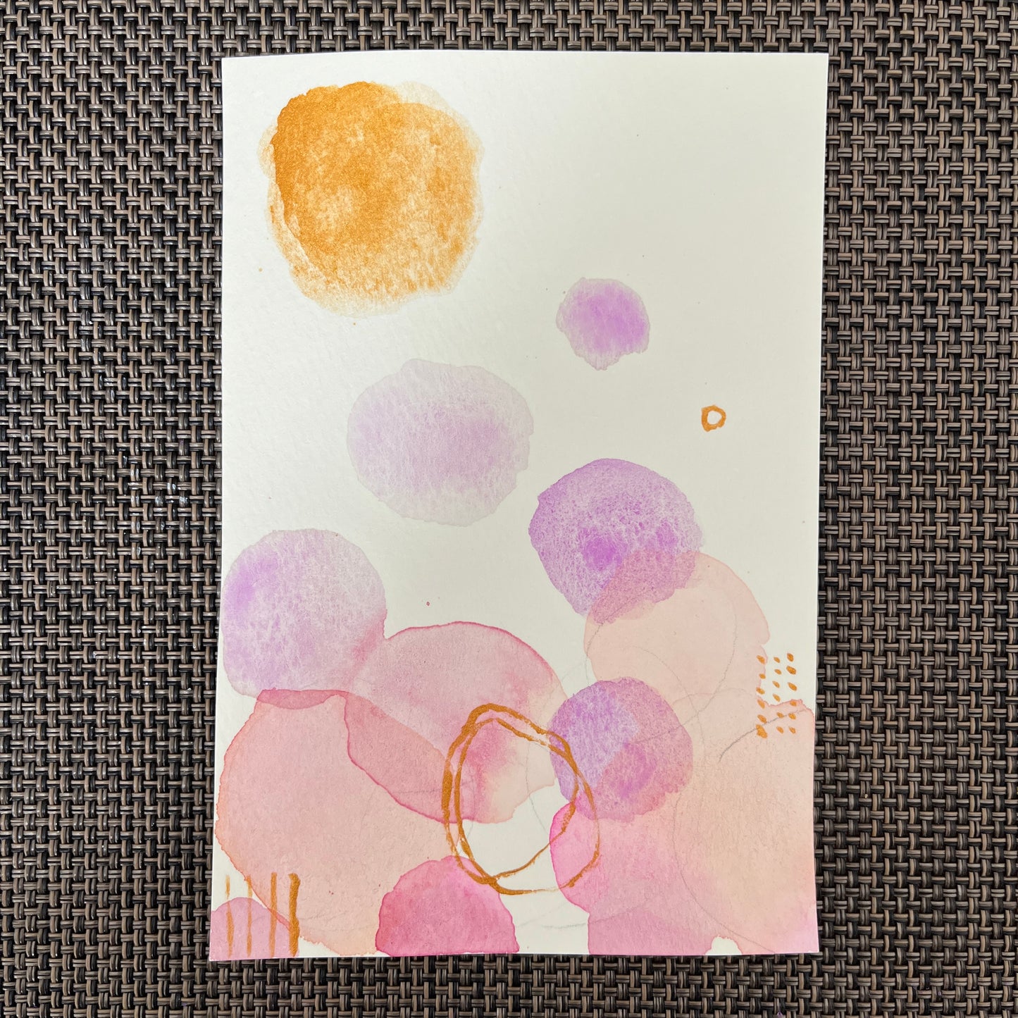 境界との対話 02 ポストカード 4枚セット｜Abstract Watercolor Set (4 pcs) [Free Shipping]