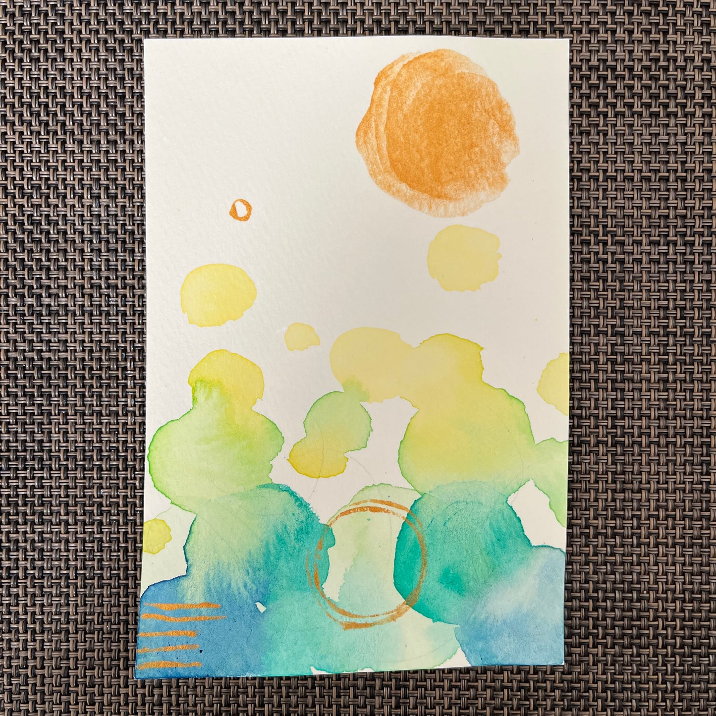 境界との対話 02 ポストカード 4枚セット｜Abstract Watercolor Set (4 pcs) [Free Shipping]
