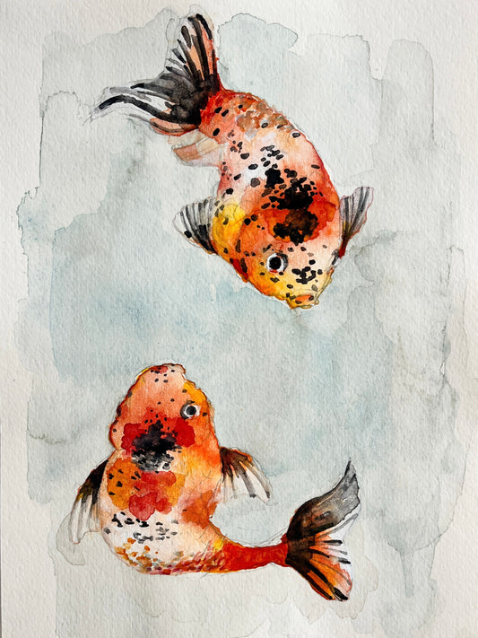 「朱文金」 SMサイズ 水彩 高級水彩紙