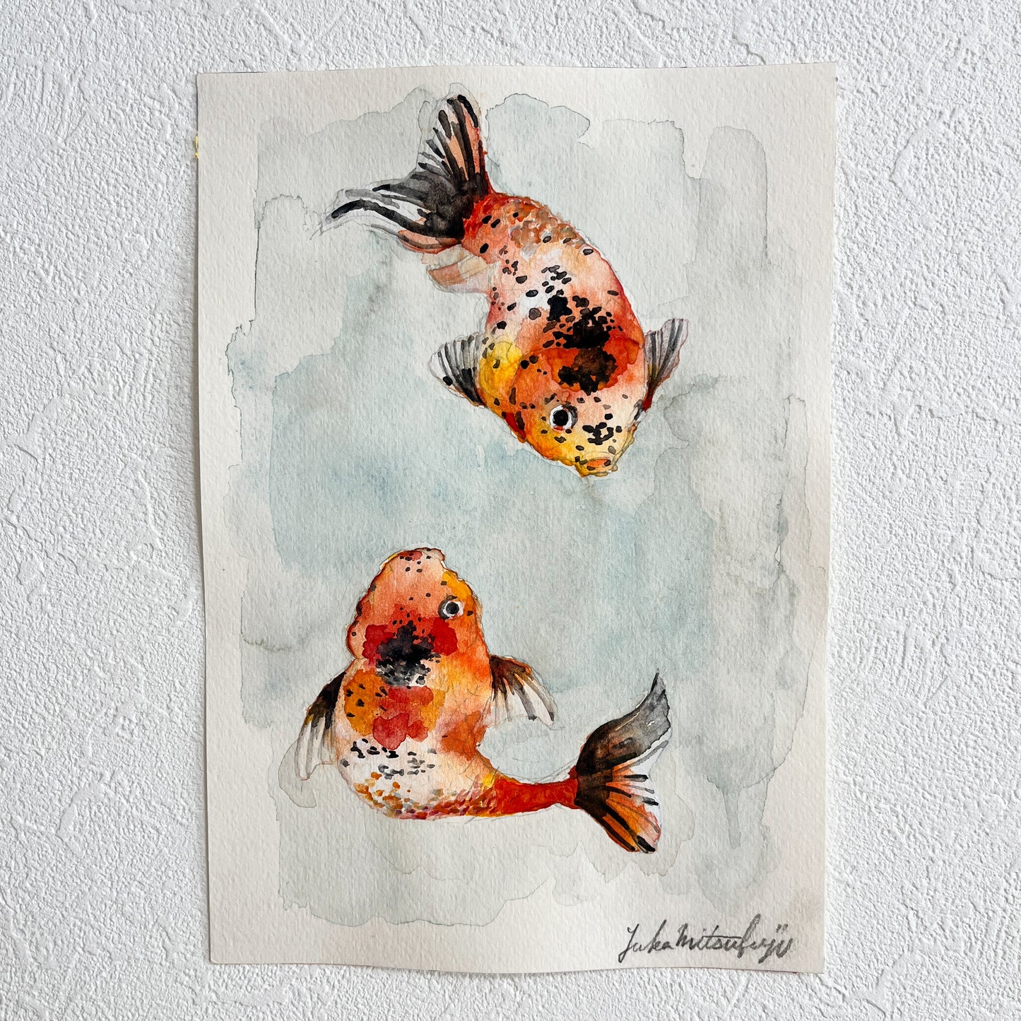 「朱文金」 SMサイズ 水彩 高級水彩紙