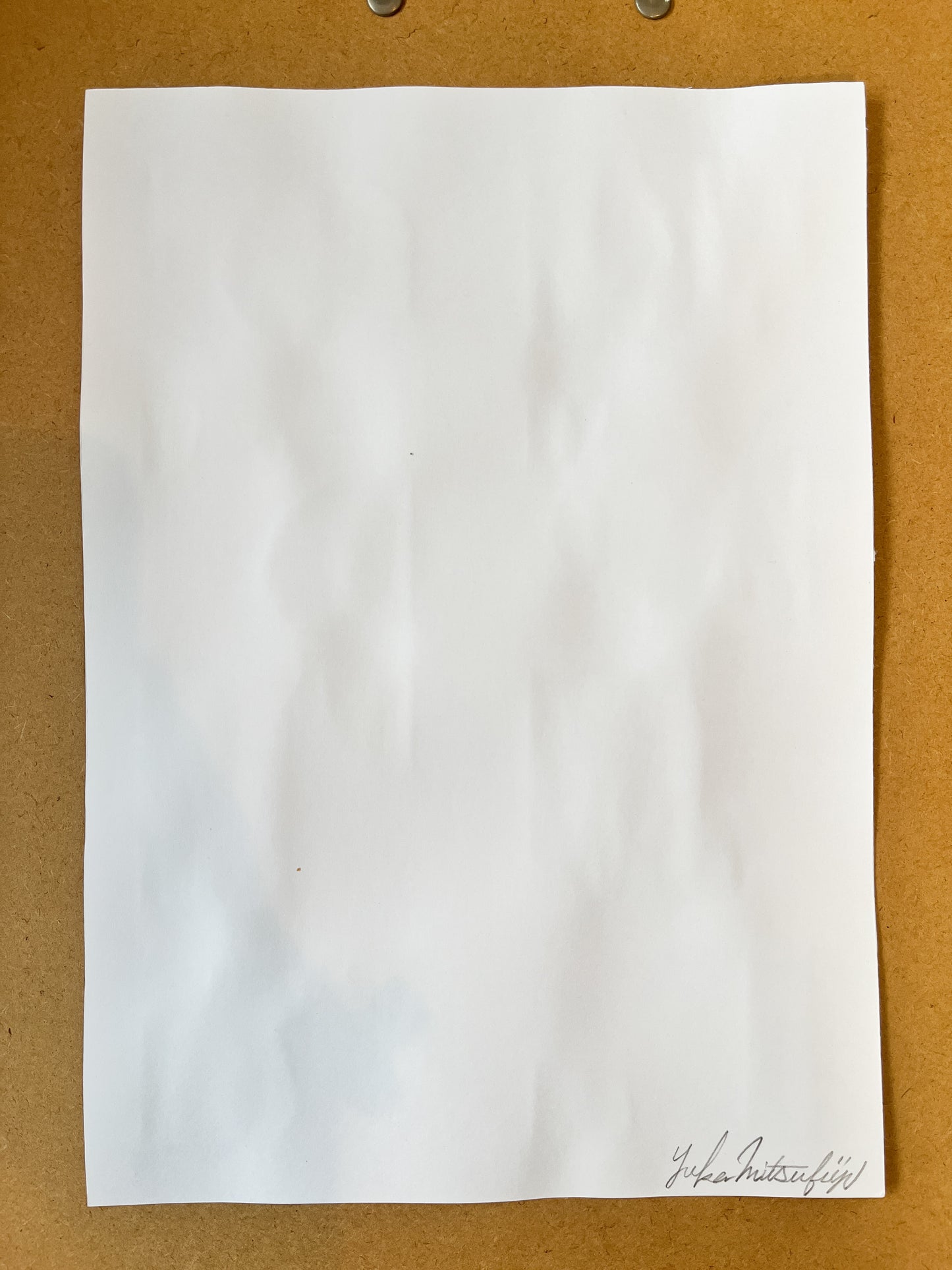 「夢の色片」#03 水彩 抽象画 A4サイズ ケント紙 額装済み