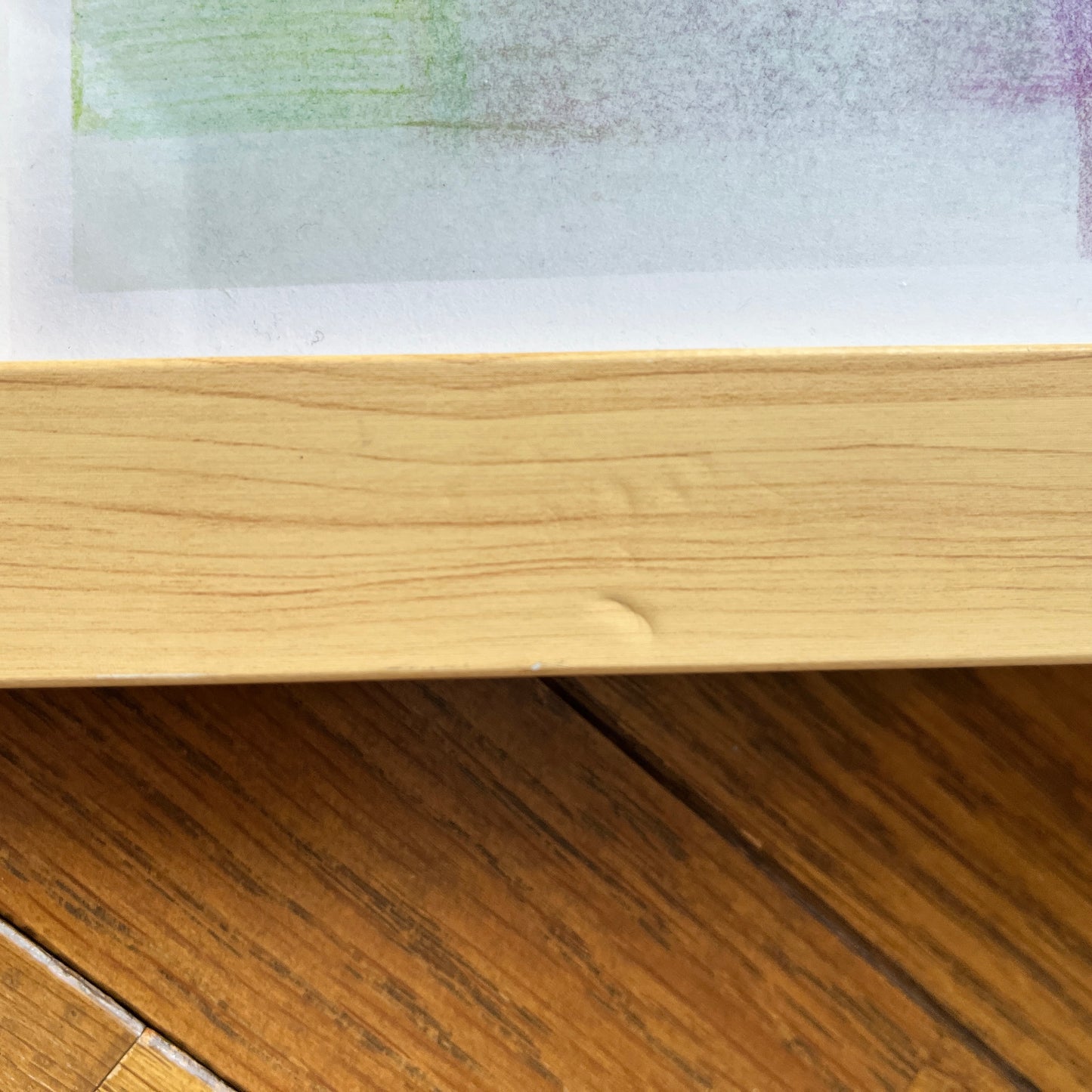 「夢の色片」#02 水彩 パステル A4サイズ ケント紙 額装済み