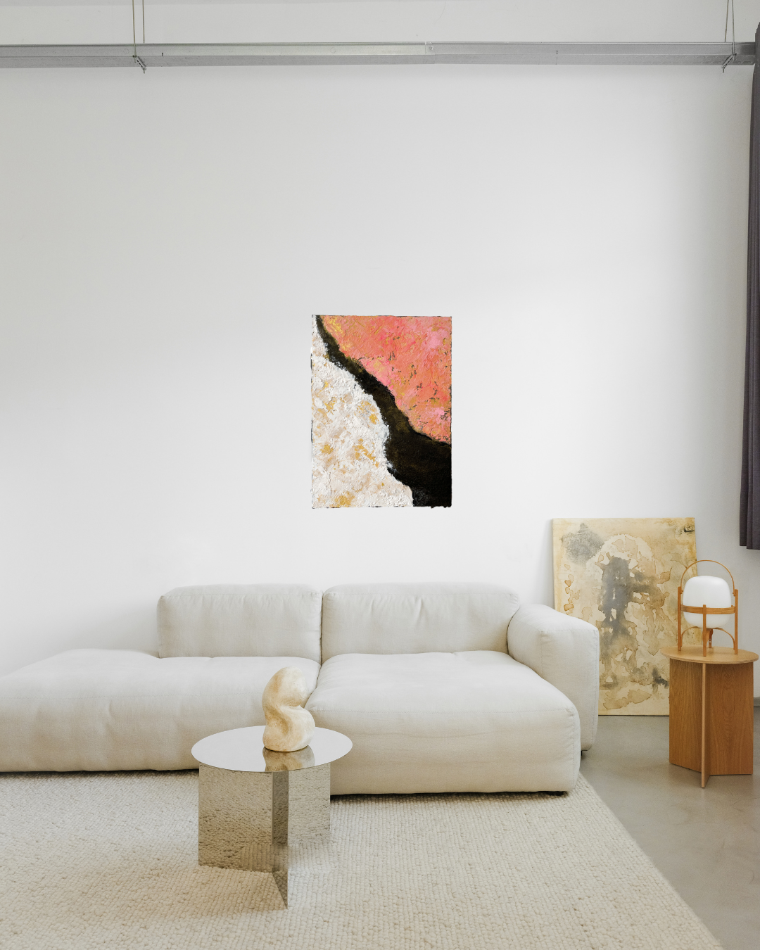 光藤有佳による「琳」がリビングに飾られているディスプレイ例。
Display example of "Rin" by Yuka Mitsufuji hung in a living room.