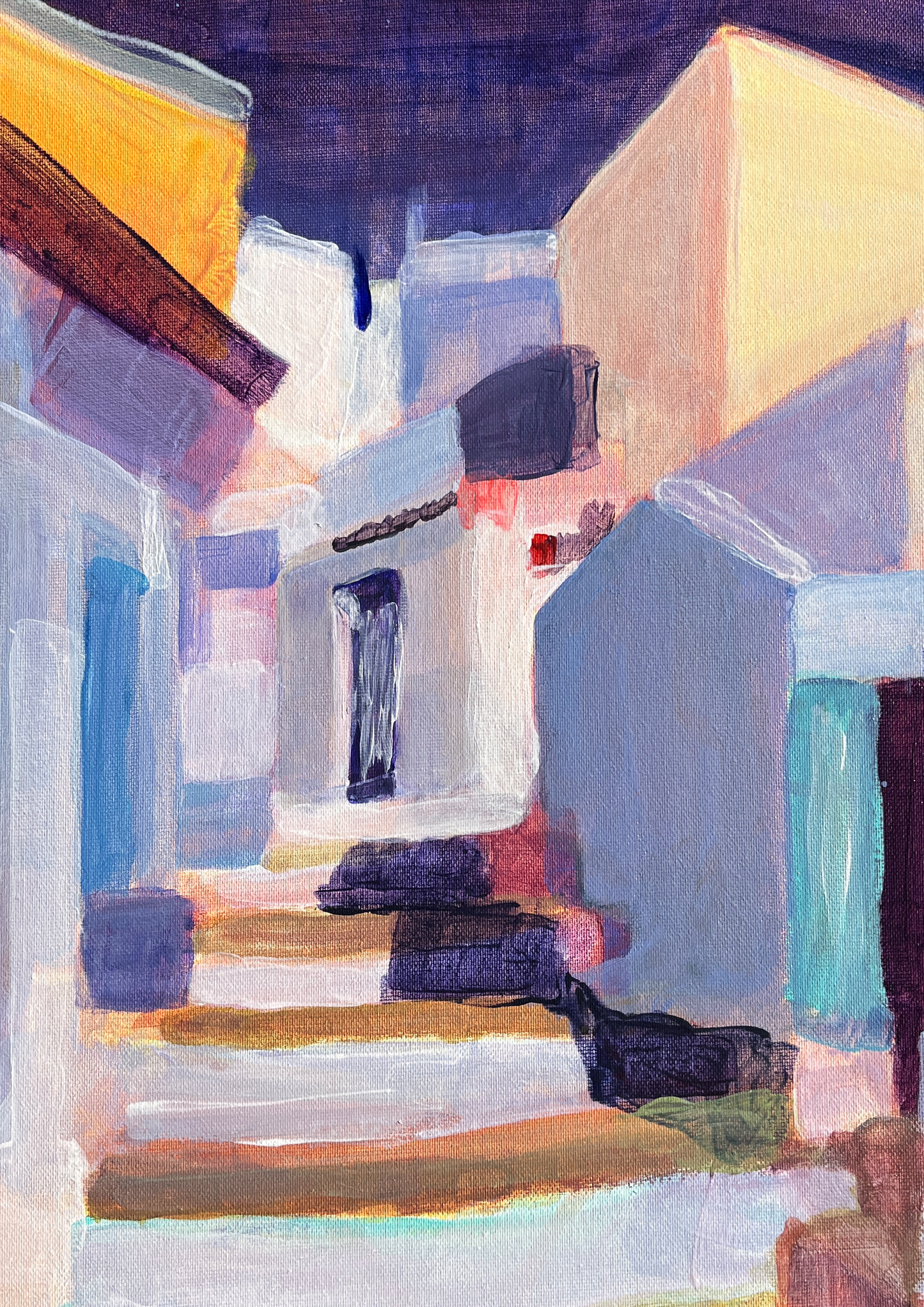 Digital Download "A European Streetscape" Downloadable Reproduction (A4 Print / High Resolution PNG / 2 Pages)